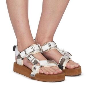 New SUICOKE X Toga Depa V2 Sandal In White Mix